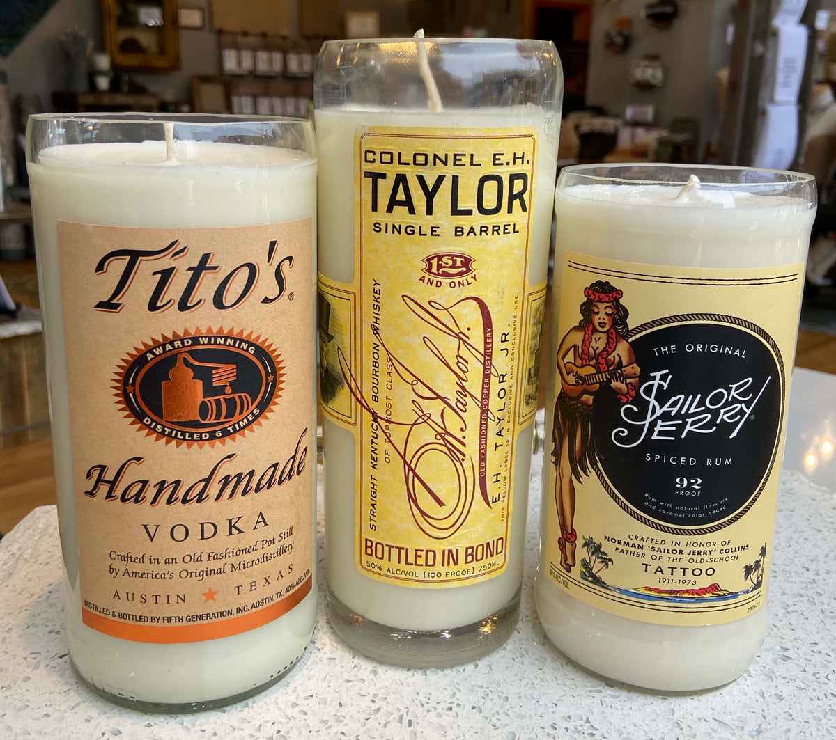 Liqour Bottle Candles